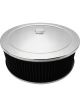 Proflow Air Filter Assembly Round 14x5 Chrome Recessed Base