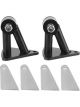 Proflow Engine Motor Mount Kit Weld in For Chev V8 Black