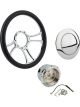 Proflow Billet 3 Slot Steering Wheel Kit 14'' Chrome/Black