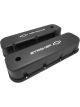 Proflow Valve Covers Tall Cast Black Stroker Bowtie Logo Pair