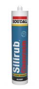 Soudal Silirub Cleanroom Silicone Sealant White 300ml