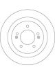 2 x TRW Disc Brake Rotors 284mm