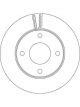 2 x TRW Disc Brake Rotors 257mm