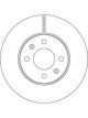 2 x TRW Disc Brake Rotors 256mm