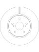 TRW Disc Brake Rotor (Single) 298mm