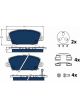 TRW Electric Blue Brake Pads