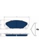 TRW Electric Blue Brake Pads