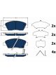 TRW Electric Blue Brake Pads
