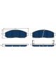 TRW Electric Blue Brake Pads