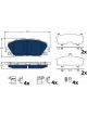 TRW Electric Blue Brake Pads