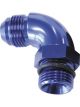 Aeroflow 90 Degree -6 ORB to -4AN Male Full Flow Adapter Blue