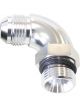 Aeroflow 90 Degree -4 ORB to -4AN Male Full Flow Adapter Silver