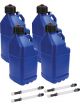 Allstar Performance Utility Jug 5 Gal w/ Filler Hose Blue Pack of 4