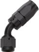 Allstar Performance Reusable Hose End Black 45 Degree Elbow -6AN