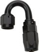 Allstar Performance Reusable Hose End Black 180 Degree Elbow -8AN