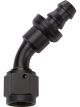 Allstar Performance Pushlock Hose End Black 45 Degree Elbow -4AN