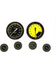Classic Instruments Autocross Yellow 6 Gauge Set 2-1/8 Full Sweep