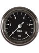 Classic Instruments Fuel Pressure Gauge 15 PSI 2-1/8 Full Sweep