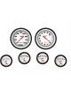 Classic Instruments Velocity White 6 Gauge Set 2-5/8 Short Sweep
