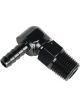 Derale Hose Barb Fitting 90 Degree 7/8-14 to 3/8in Barb