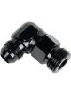 Derale Hose Barb Fitting 90 Degree 7/8-14 to -10AN Male