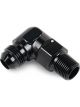 Derale Hose Barb Fitting 90 Degree 3/8in to -8AN Male