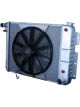 Dewitts Radiator w/ Fans For Camaro 67-69 SBC Automatic Trans Raw