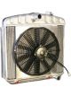 Dewitts Radiator w/ Fans For 55-57 Chevy Automatic Trans Raw
