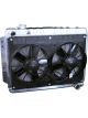 Dewitts Radiator w/ Fans For Impala 59-64 Manual Trans Raw
