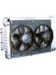 Dewitts Radiator w/ Fans For Camaro 67-69 BBC Manual Trans Raw