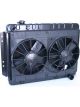 Dewitts Radiator w/ Fans For Impala 65-70 Automatic Trans Black
