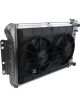 Dewitts Radiator w/ Fans For Camaro 67-69 LS Automatic Trans Raw