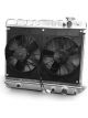 Dewitts Radiator w/ Fans For Nova LS 73-74 Automatic Trans Raw