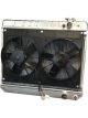 Dewitts Radiator w/ Fans For Nova LS 73-74 Manual Trans Raw