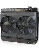 Dewitts Radiator w/ Fans For Nova 62-67 LS Manual Trans Black