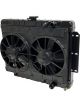 Dewitts Radiator w/ Fans For Impala 59-64 Automatic Trans Black