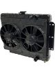 Dewitts Radiator w/ Fans For Impala 59-64 Manual Trans Black