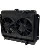 Dewitts Radiator w/ Fans For Impala 65-70 Automatic Trans Black