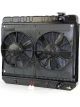 Dewitts Radiator w/ Fans For C-10 63-66 Automatic Trans Black