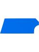 Fivestar Door High Impact Plastic Blue Left