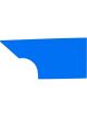 Fivestar Quarter Panel High Impact Plastic Blue Left