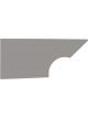 Fivestar Quarter Panel High Impact Plastic Gray Right
