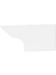 Fivestar Quarter Panel High Impact Plastic White Left