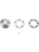 Flaming River Horn Button 5/6 Bolt Mill Finish