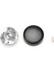 Flaming River Horn Button 3 Bolt Mill Black