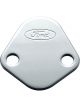 Ford Performance Fuel Pump Block-Off Plate Chrome with Ford Logo