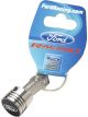Ford Performance Piston Key Chain Aluminum with Ford Oval Logo