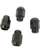 Gorilla 4 Lugnuts Acorn Bulge 14 x 1.5mm Black