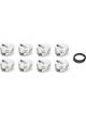 Icon Pistons Forged FT Piston Set 4.165 Bore -4.8cc For SBC
