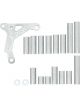 ICT Billet Iron Block Accessory Support Bracket For LS